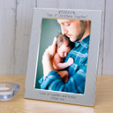 Daddy Our 1st Christmas Together Silver Plated Picture Frame (6"" x 4"")