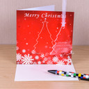 Christmas Card with Xmas Tree Decoration