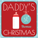 Daddys 1st Christmas Coaster Card