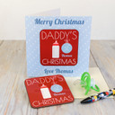 Daddys 1st Christmas Coaster Card