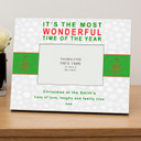 Its the most wonderful time personalised photo frame