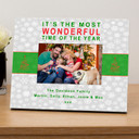 Its the most wonderful time personalised photo frame