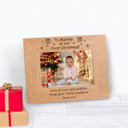 To Mummy On Our First Christmas! Wood Picture Frame (6"" x 4"")