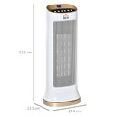 Ceramic Tower Heater 45° Oscillating Space Heater w/ Remote