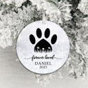 Paw Print Forever Loved Pet Decoration