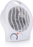 Fine Elements Upright round Fan Heater with 3 Heat Settings 2000w White