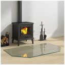 Fireplace Glass Plate Hexagon 100x60 cm