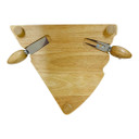 Cheeseboard Wedge Shape with Mouse Knives