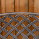 Cast Aluminium Bench 2 Seater Patio Porch Park Loveseat Chair, Bronze