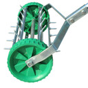 Outsunny Lawn Aerator Roller-Green/Silver