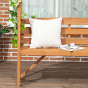 Patio Garden Bench, Arch Pergola with Natural Wooden Garden Arbour with Seat