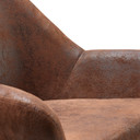 Rustique Brown Armchair - Statement Piece for Home or Living Room