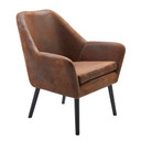 Rustique Brown Armchair - Statement Piece for Home or Living Room