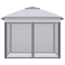 Pop Up Gazebo Height Adjustable Canopy Tent w/ Carrying Bag, Grey