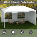3 x 4 m Garden Gazebo Outdoor Canopy Marquee Party Tent White