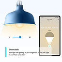 TP-Link Tapo Smart Bulb, Smart WiFi LED Light, E27, 8.7W, Works with Amazon Alexa(Echo and Echo Dot), Google Home, Dimmable Soft Warm White, No Hub Required (Tapo L510E)