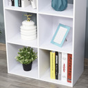 Storage Cabinet Bookcase 6 Cube Organiser Shelves White