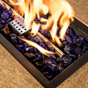 Teamson Home 4kg Blue Tempered Fire Glass, Lava Rocks for Outdoor Gas Fire Pits - Eco-Friendly and Glamorous Ambiance