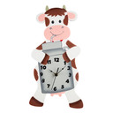 Fantasy Fields Childrens Happy Farm Wooden Cow Wall Clock Kids Bedroom TD-12657A