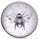 Hestia Bumblebee Design Grey Wall Clock 30cm Round