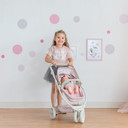 Olivia's Little World Dolls Pink Pram Stroller Pushchair For Baby Dolls OL-00009