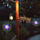 Planet Solar 90 Multi-Colour Starburst Solar Powered Outdoor Garden Path Stake Lights