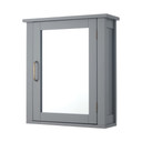 Wooden Bathroom Furniture Wall Mirrored Medicine Cabinet Grey