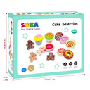 SOKA Cake Collection Wooden Set 12 PCS Pretend Play Toys Tea Party for Kids 3+