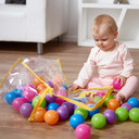 Vinsani Multicoloured Soft Plastic Play Pit Balls - Non-Toxic and BPA Free - Choose from 300, 400, or 100 Units