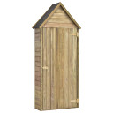 Garden Tool Shed with Door 77x28x178 cm Impregnated Pinewood