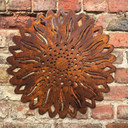 Garden sunflower fence wall ornament decoration sign feature