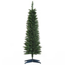  1.5m 5ft Artificial Pine Pencil Slim Christmas Tree 294 Branch Tips with Stand