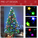  5FT Prelit Artificial Christmas Tree Fibre Optic Star LED Light Xmas Deco Green