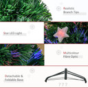  4FT Prelit Artificial Christmas Tree Fibre Star Xmas LED Light Indoor Green