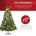 1.8m 6ft Pre-Lit Artificial Christmas Tree 200 LED  Tree Decorative Balls Stand