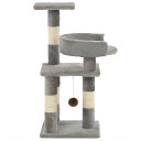 Cat Tree with Sisal Scratching Posts 65 cm Grey