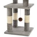 Cat Tree with Sisal Scratching Posts 65 cm Grey