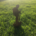 Metal Lest We Forget Soldier army Garden Decoration Statue Feature