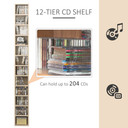 Multimedia Shelf-Pine Wood Colour -  21L 75H cm