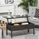  Particle Board Lift-Top Coffee Table Grey 