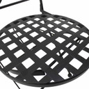 Outsunny 3 Pcs Mosaic Bistro Table Chairs Set-Black/Orange/White  