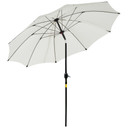 Outsunny ?2.6M Umbrella Parasol-Cream White