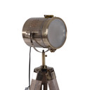 Tripod Floor Lamp, 65L,Wood/Bronze Colour