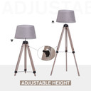Floor Lamp, 99-143H cm-Grey