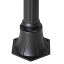 1.9M Garden Lamp Post Light, IP44 Outdoor LED Solar Powered Black