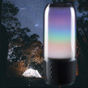 Daewoo Soundglow Bluetooth Speaker with Multi-Coloured LED Light Display and Hands-Free Calling - Portable Wireless Speaker with 4-Hour Playback, Dual 3W Power Audio Outputs, and Bluetooth Connectivity.