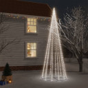 Christmas Cone Tree Blue, Colourful Cold & Warm White 70x180cm -160x500