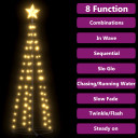 Christmas Cone Tree 70 Warm White LEDs Decoration 50x120 cm & 50x150 c,