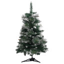 Artificial Christmas Tree with Stand Green and White 60 cm to 90cm PVC