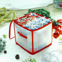 64 Bauble Xmas Christmas Tree Decorations Storage Box with Zip, Handle